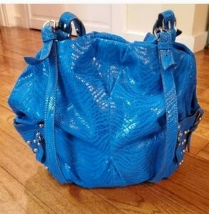 Y2k Hype leather snakeskin studded hobo